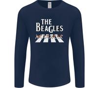 La Parodia Divertente Dei Beagle T-Shirt A Maniche Lunghe Uomo