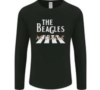 La Parodia Divertente Dei Beagle T-Shirt A Maniche Lunghe Uomo