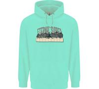 La Parodia Eterna Dell'Ultima Cena Atei Teschi Felpa Uomo