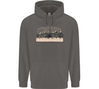 La Parodia Eterna Dell'Ultima Cena Atei Teschi Felpa Uomo