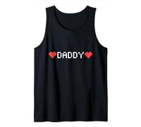 La parola Daddy | Un design a 8 bit pixel che dice Daddy Canotta