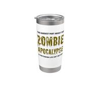 La parte più difficile di The Zombie Apocalypse Funny Zombies Bicchiere termico in acciaio inox doppia parete