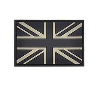 LA PATCHERIA Patch Bandiera UK 7.5x5cm - Patch 100% Gomma con Velcro® originale Velcro® Brand Hook Cucito sul Retro - 3D alta definizione - per Decorare Giacche, Zaini, Uniformi