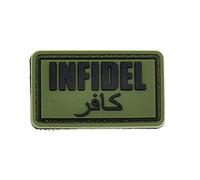 LA PATCHERIA Patch Infidel 5x3cm - Patch 100% Gomma con Velcro® originale Velcro® Brand Hook Cucito sul Retro - 3D alta definizione - per Decorare Giacche, Zaini, Uniformi