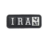LA PATCHERIA Patch IRAQ/N 5.5x2.5cm - Patch 100% Gomma con Velcro® originale Velcro® Brand Hook Cucito sul Retro - 3D alta definizione - per Decorare Giacche, Zaini, Uniformi