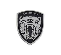 LA PATCHERIA Patch Medal Of Honor Task Force Grizzly 6x7.5cm - Patch 100% Gomma con Velcro® originale Velcro® Brand Hook Cucito sul Retro - 3D alta definizione - per Decorare Giacche, Zaini, Uniformi