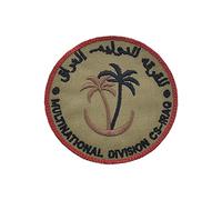 LA PATCHERIA Patch Polish Multinational Division Central-South Iraq 8x8cm - Patch 100% Ricamata con Velcro® Originale Velcro® Brand Hook Cucito sul Retro, per Decorare Giacche, Zaini, Uniformi