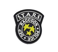 LA PATCHERIA Patch Resident Evil S.T.A.R.S. Police 6x7cm - Patch 100% Gomma con Velcro® originale Velcro® Brand Hook Cucito sul Retro - 3D alta definizione - per Decorare Giacche, Zaini, Uniformi