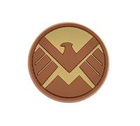 LA PATCHERIA Patch S.H.I.E.L.D. 6x6cm - Patch 100% Gomma con Velcro® originale Velcro® Brand Hook Cucito sul Retro - 3D alta definizione - per Decorare Giacche, Zaini, Uniformi