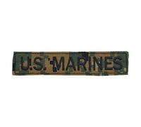 LA PATCHERIA Patch U.S. MARINES Name Tape 13x2.5cm - Patch 100% Ricamata con Velcro® originale Velcro® Brand Hook Cucito sul Retro - alta qualità - per Decorare Giacche, Zaini, Uniformi