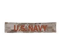 LA PATCHERIA Patch U.S. NAVY Name Tape 13x2.5cm - Patch 100% Ricamata con Velcro® originale Velcro® Brand Hook Cucito sul Retro - alta qualità - per Decorare Giacche, Zaini, Uniformi