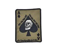 LA PATCHERIA Patch You Can Run But You'll Only Die Tired 7.5x9.5cm - Patch 100% Ricamata con Velcro® Originale Velcro® Brand Hook Cucito sul Retro, per Decorare Giacche, Zaini, Uniformi