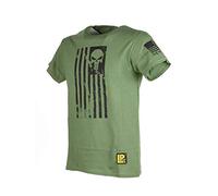 LA PATCHERIA® T-Shirt Manica Corta 100% Cotone Unisex Resistente e Irrestringibile, Vestibilità Comfort Militare Tattico Perfetto anche per Softair DEVGRU PUNISHER (S)
