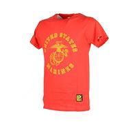 LA PATCHERIA® T-Shirt Manica Corta 100% Cotone Unisex Resistente e Irrestringibile, Vestibilità Comfort Militare Tattico Perfetto anche per Softair UNITED STATES MARINES (S)