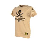 LA PATCHERIA® T-Shirt Manica Corta 100% Cotone Unisex Resistente e Irrestringibile, Vestibilità Comfort Militare Tattico Perfetto anche per Softair U.S. NAVY SEALS SPECIAL WEAPONS TEAM (XL)