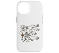 La paternità massonica costruita sulla saggezza Script Design Custodia per iPhone 14