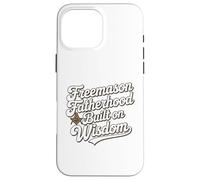 La paternità massonica costruita sulla saggezza Script Design Custodia per iPhone 16 Pro Max