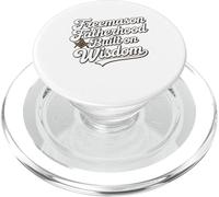 La paternità massonica costruita sulla saggezza Script Design PopSockets PopGrip per MagSafe