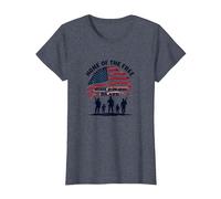 La Patria dei Liberi a Causa del Coraggioso Tributo Patriottico Maglietta, Donna, Pervinca, 3XL