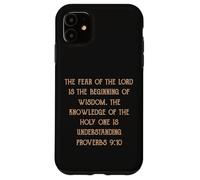La paura del Signore è saggezza Comprensione Proverbi 9:10 Custodia per iPhone 11