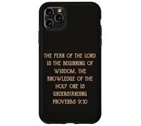 La paura del Signore è saggezza Comprensione Proverbi 9:10 Custodia per iPhone 11 Pro Max