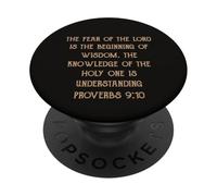 La paura del Signore è saggezza Comprensione Proverbi 9:10 PopSockets PopGrip Adesivo