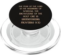 La paura del Signore è saggezza Comprensione Proverbi 9:10 PopSockets PopGrip per MagSafe