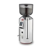 La Pavoni Cilindro, Macinacaffè LPGGRI01EU, Tramoggia in Tritan e Macine Piatte da 50 mm, Contenitore Chicchi da 500g, Centratore Portafiltro, Display LCD, 310 W, Cromo