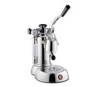 La Pavoni Stradivari Professional Lusso, Macchina Caffè Espresso a Leva LPLSPL01EU, Riscaldamento a Caldaia con Manometro, Serbatoio 1,6L, Funzione Cappuccino, Filtro 1/2 Tazze, 950 W, Ottone Cromato