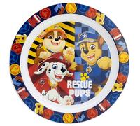 La Paw Patrol Boy Paw Patrol - Piatto riutilizzabile in plastica per bambini