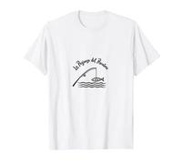 La Pazienza del Pescatore - Arte per Amanti della Pesca Maglietta, Uomo, Bianco, L