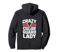 La Pazza Signora della Guardia Colorata Felpa con Cappuccio