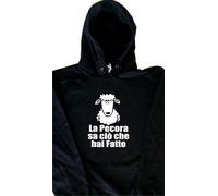 La Pecora sa cio che hai Felpa con Cappuccio Simpatica