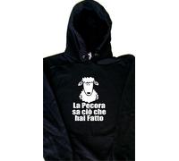 La Pecora sa cio che hai Felpa con Cappuccio Simpatica