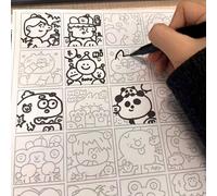 La penna con controllo a linguetta è adatta per il disegno a linee. È molto utile per gli adulti per alleviare la noia e la pigrizia durante il lavoro. Può essere utilizzata per la pratica del disegno