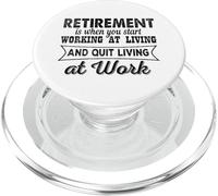 La pensione è quando inizi a lavorare a vivere PopSockets PopGrip per MagSafe