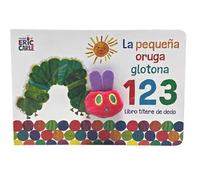 La pequeña oruga glotona 1 2 3. Libro títere de dedo