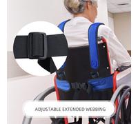 La per sedia a rotelle impedisce lo scivolamento delle