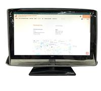 La perfetta copertura antipolvere in nylon nero con frontale trasparente, compatibile con monitor LED LCD da 23,8 pollici, antistatico, impermeabile, dimensioni 62 x 2 x 14 ''H da The Perfect Dust