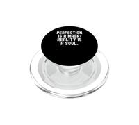 la perfezione è una maschera la realtà è un'anima Saggezza consapevole PopSockets PopGrip per MagSafe