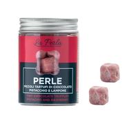 La Perla Cioccolato di Torino - Perle Pistacchio e Lampone. Piccoli Tartufi di cioccolato bianco 50 gr.
