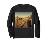 La persistenza dei Gatti - Surreale Dalí Inspired Parody Art Maglia a Manica