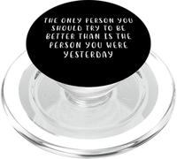 La persona cerca di essere ieri Motivating Statement Inspiring PopSockets PopGrip per MagSafe