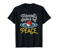 La Pesca del Pescatore Mi Porta Pace Pesca a Mosca Maglietta