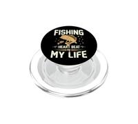 La pesca è il battito cardiaco della mia vita PopSockets PopGrip per MagSafe