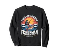 La pesca è il mio Forever Love Pescatori Pescatori In Florida Felpa