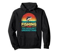 La pesca è il mio posto felice che non capiresti pescatore Felpa con Cappuccio