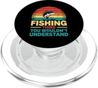 La pesca è il mio posto felice che non capiresti pescatore PopSockets PopGrip per MagSafe