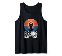 La pesca è il mio yoga - Posa di meditazione del pescatore Canotta