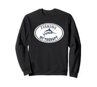 La Pesca è la mia Terapia Pescatori Pesce Spada Felpa